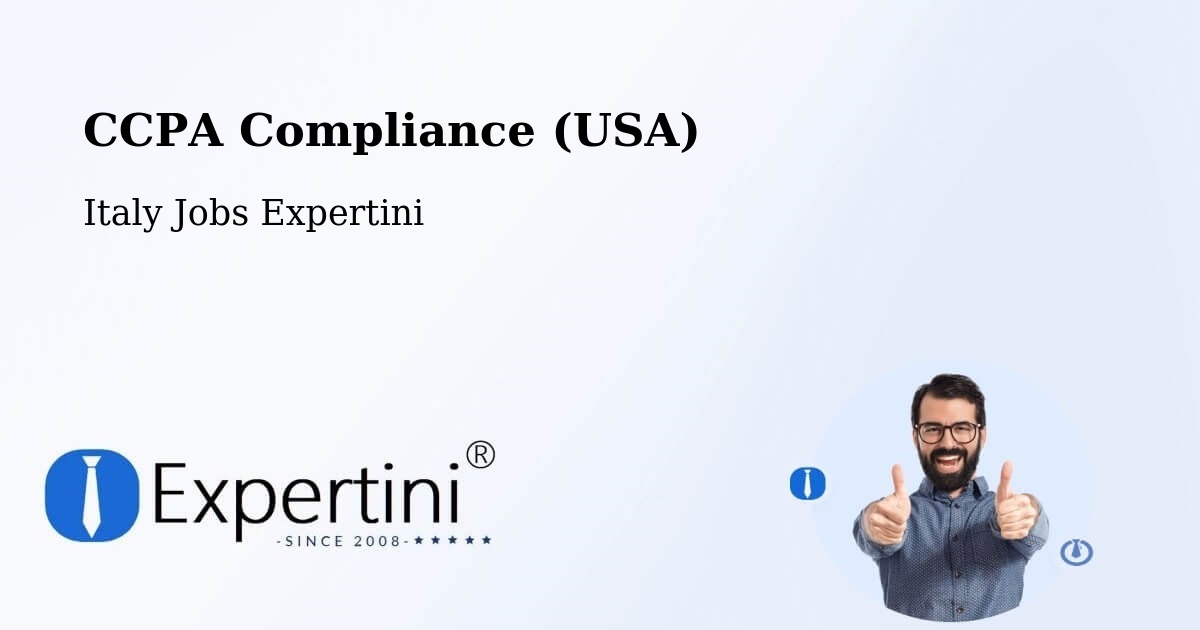 CCPA Privacy Rights & Compliance Notice – Abano Terme - Italy Jobs Expertini