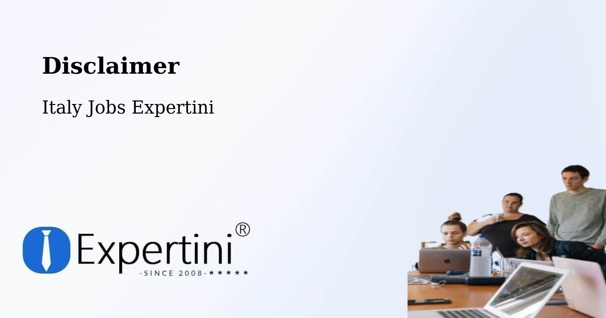 Disclaimer – Abano Terme - Italy Jobs Expertini